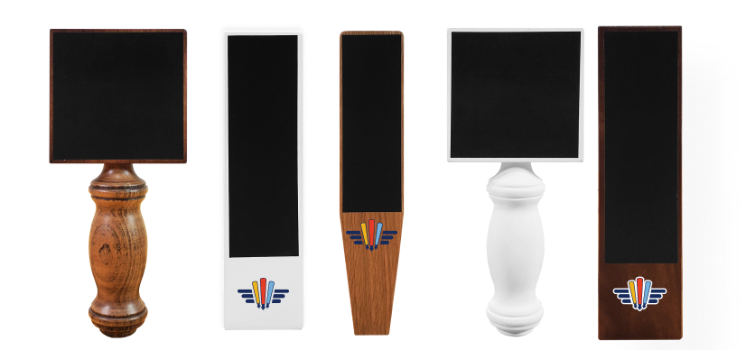 customized chalk board tap handles