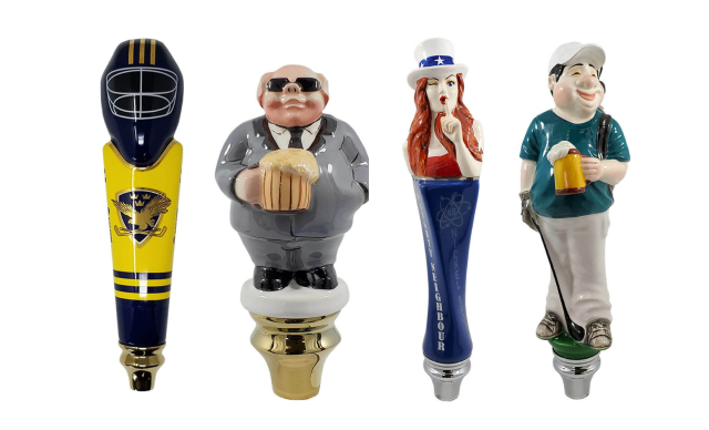 Sports bar tap handles