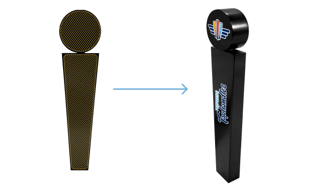 Beer tap handle customization options